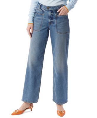 DEE OCLEPPO - Women's Astrid High-Rise Wide-Leg Jeans