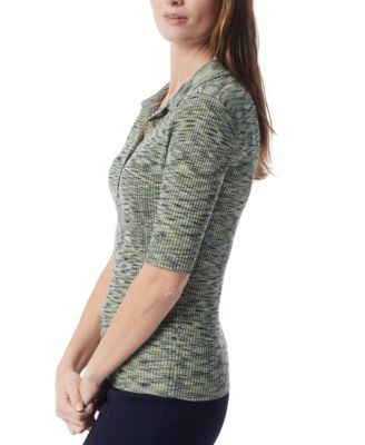 DO by Women's Cleo Space-Dyed Polo Shirt