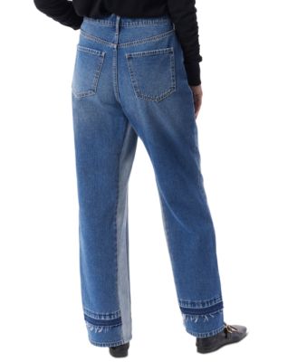 DO by Women's Fallon Two-Tone Straight-Leg Jeans
