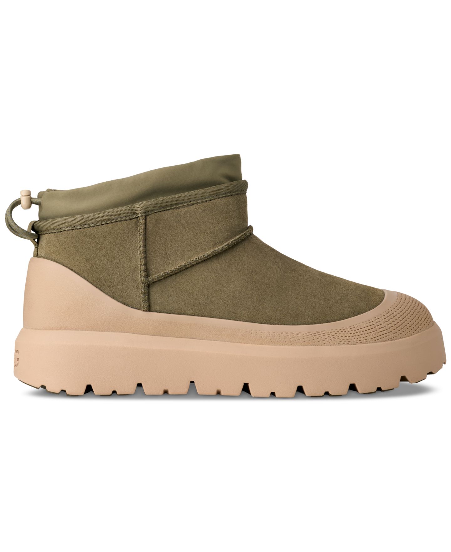 Мужские ботинки UGG® Classic Ultra Mini Weather Hybrid, цвет: Оливковый / Горчичный — фото 2