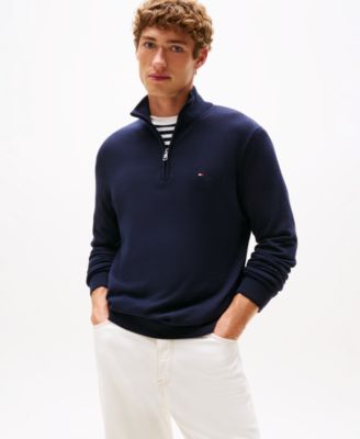 Tommy Hilfiger - Men's Quarter-Zip Pullover Knit Sweater