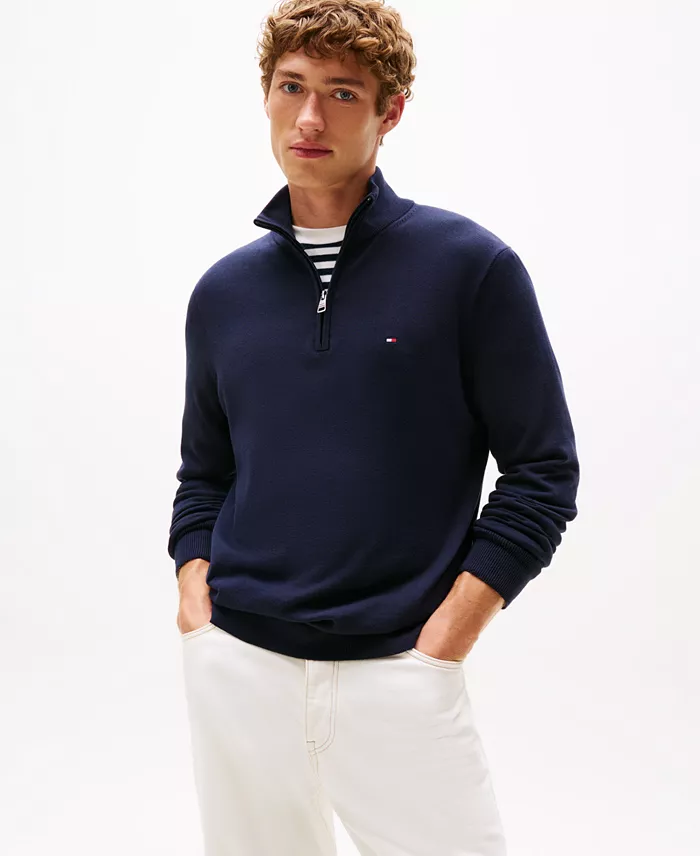 Men's Essential Quarter-Zip Knit Sweater