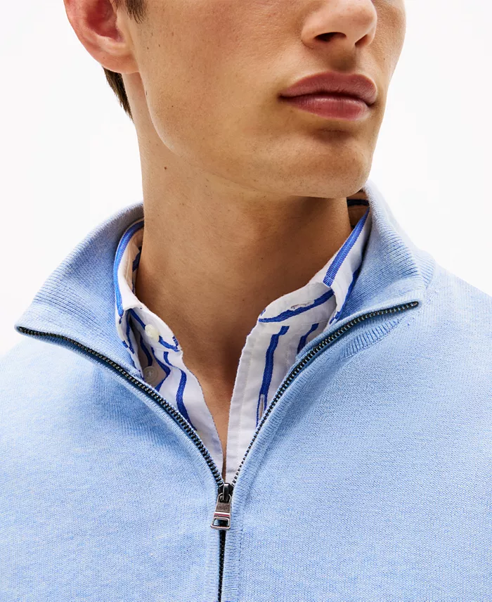 Men's Essential Quarter-Zip Pullover Knit Sweater - thumbnail 7