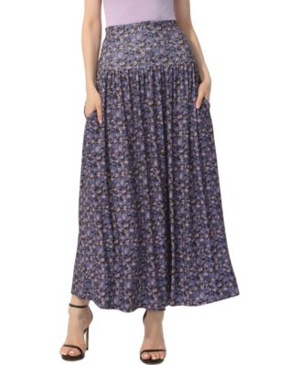 Women's Tiered Pull On Maxi Skirt