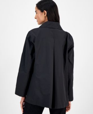 Petite Notch Collar Short Trench Jacket