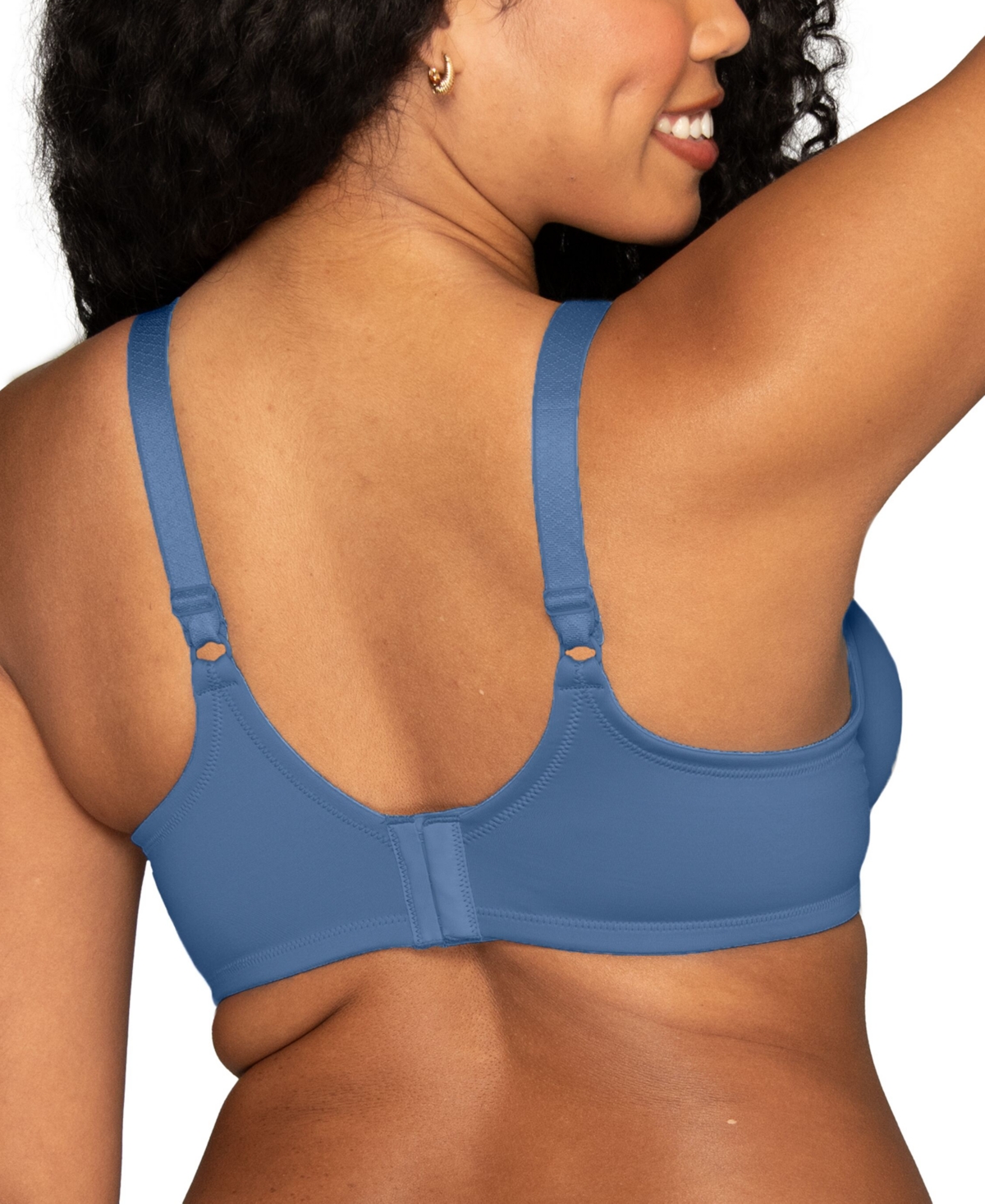 Vanity Fair Lingerie Vanity Fair Beauty Back Smoothing Full-figure Contour Bra 76380 In Blue