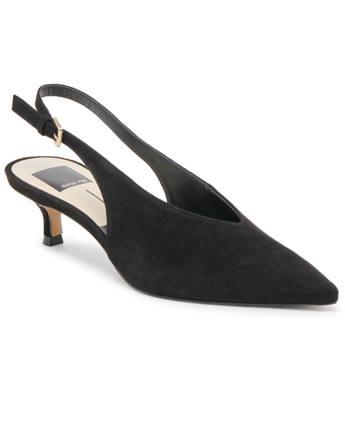 Dolce Vita Women's Alenna Kitten-heel Slingback Pumps In Black