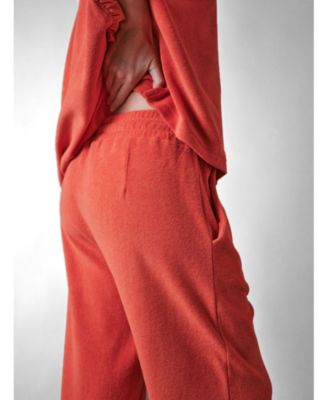 Women's Sea Coral Slim Terry Pant