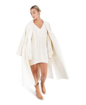 Women's Wide Awake Split Hem Overcoat