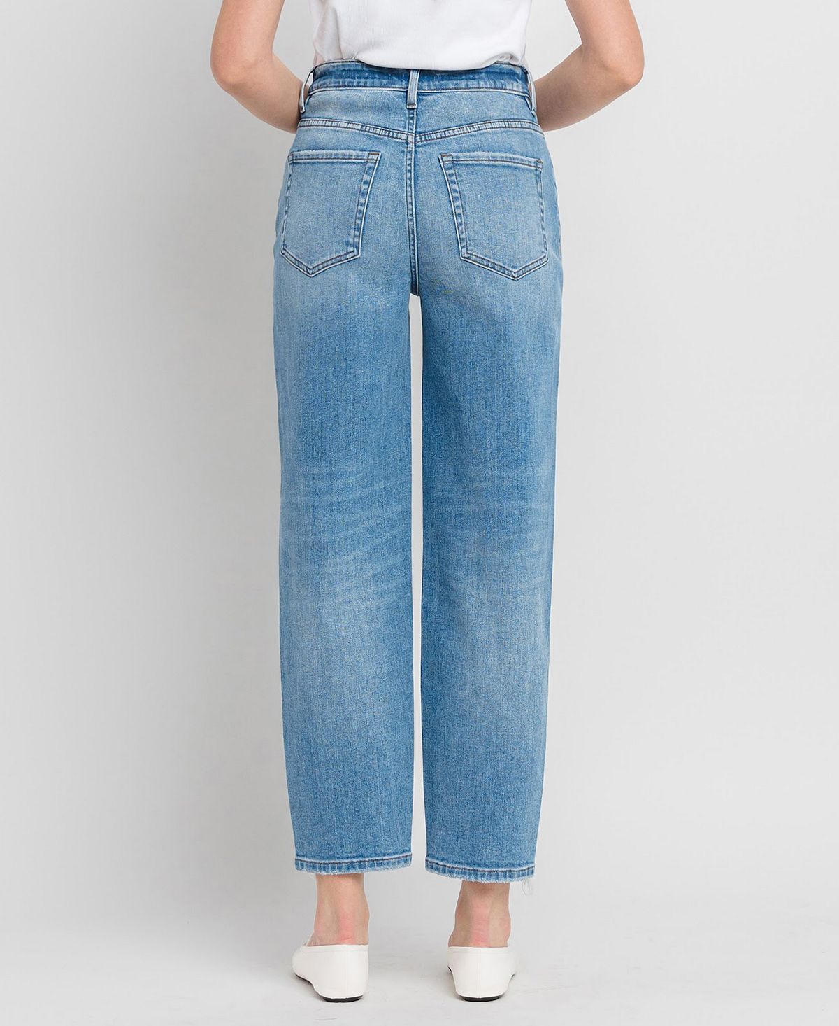 Flying Monkey Women's Super High Rise Barrel Jeans view 3 — MAYCSS fashion products