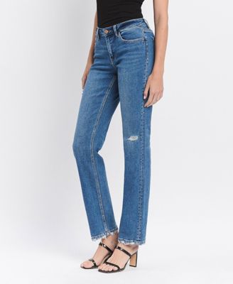Women's Mid Rise Straight Jeans