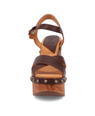 Women's Lotus Wooden Sandal