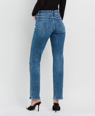 Women's High Rise Straight Jeans