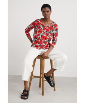 Women's Studio Glass Quarter Sleeve Top
