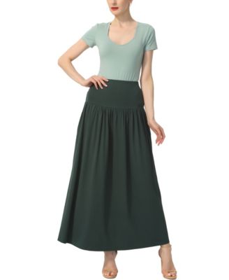 Women's Tiered Pull On Maxi Skirt