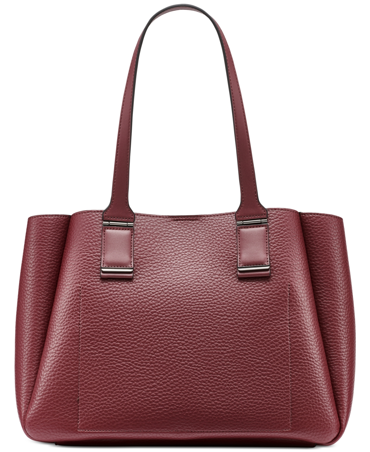 Calvin Klein Jett Large Tote Bag In Burgundy