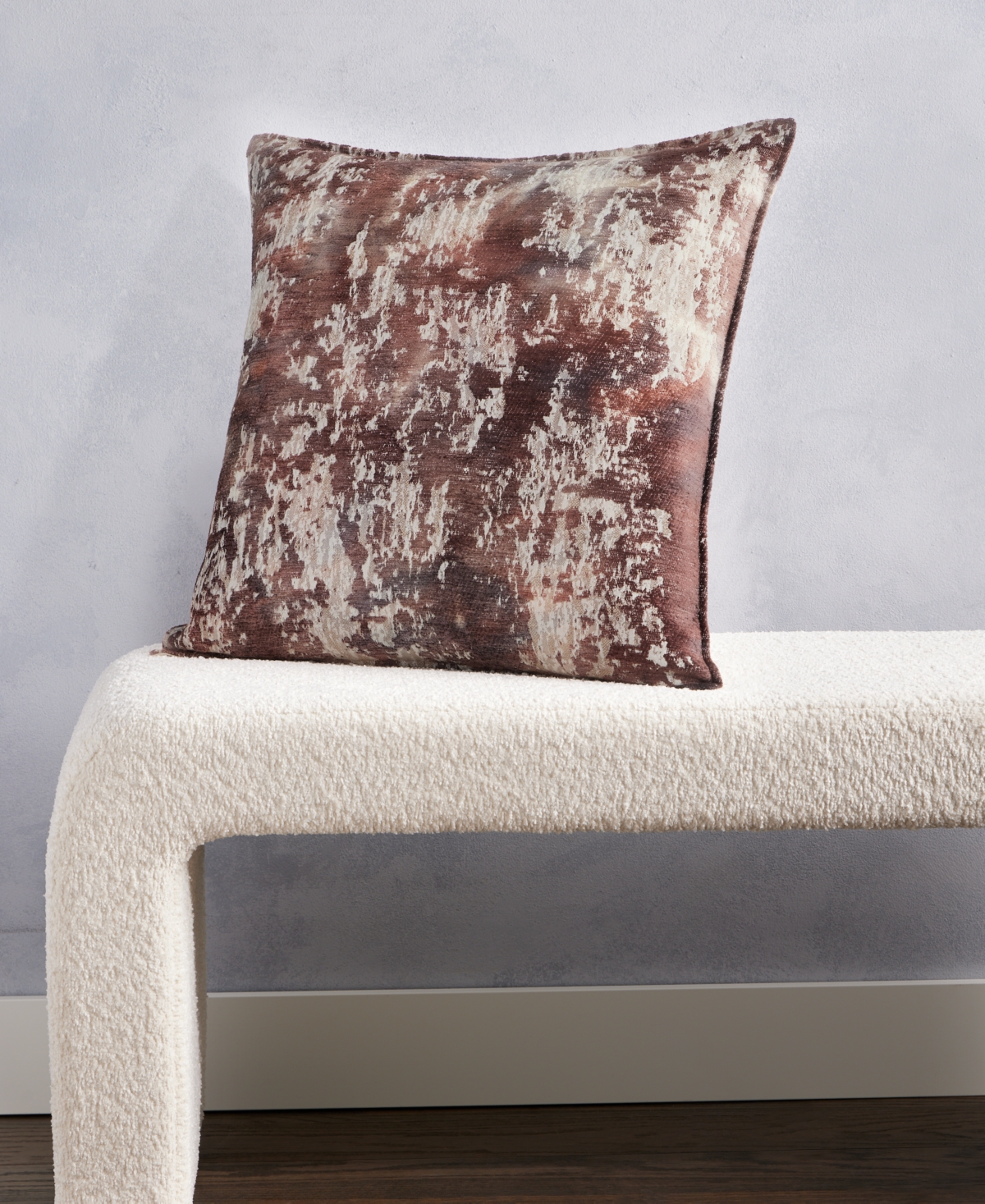 Hotel Collection Burnout Velvet Decorative Pillow, 20" X 20", Macy's Exclusive In Brown