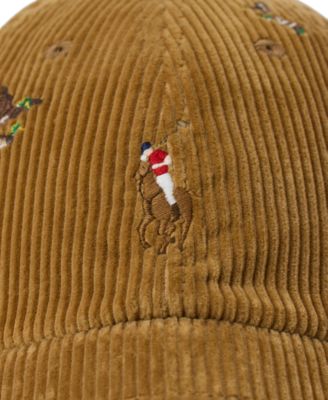 Men's Duck-Embroidered Corduroy Ball Cap