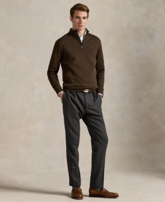 Men's Quilted Double-Knit Jersey Pullover