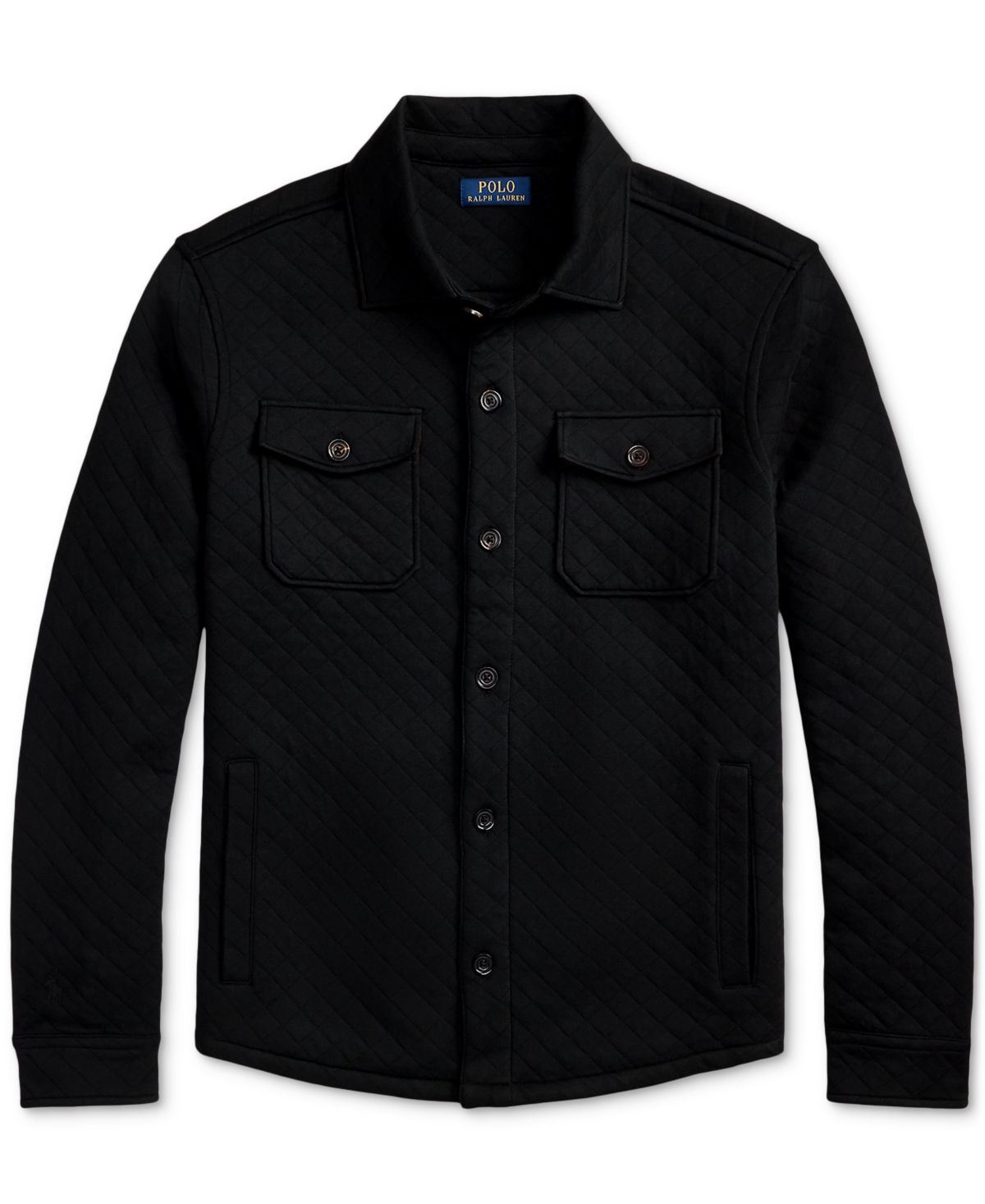 Polo Ralph Lauren Men's Quilted Double-Knit Jersey Shirt Jacket