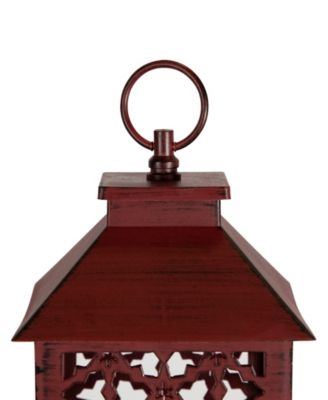 11" Snowflakes Joy Christmas Candle Lantern