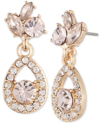 Givenchy - Gold-Tone Crystal Drop Earrings