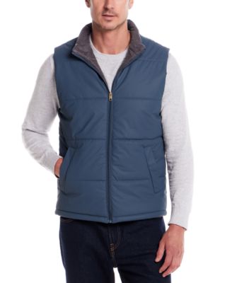 Men's Matte Zip Front Puffer Vest