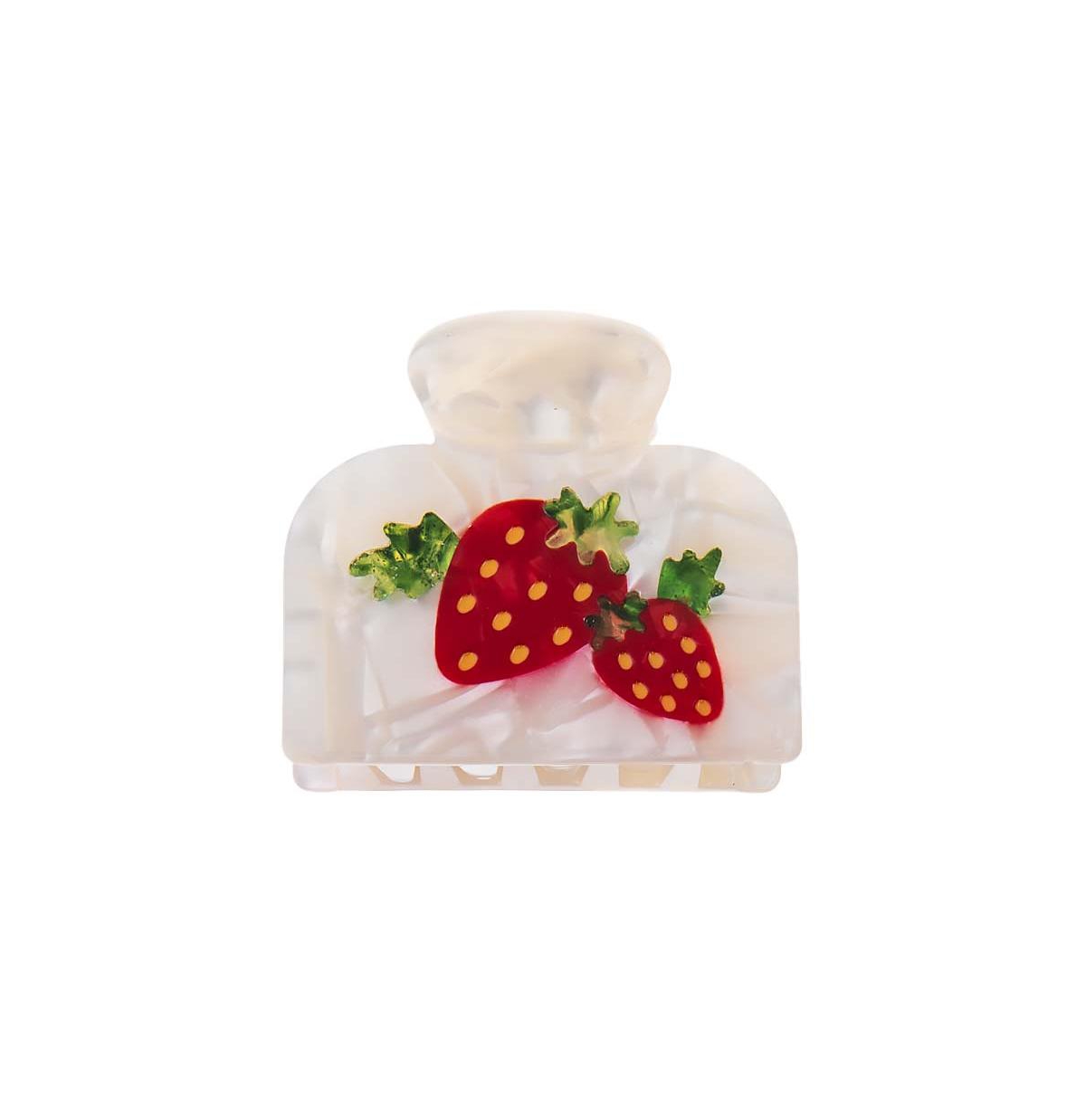 Mommy & Me Strawberry Claw Clip By Adina Eden - Red