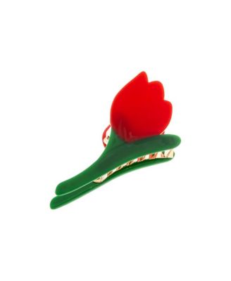 Colored Rose Flower Hair Claw Clip By Adina Eden