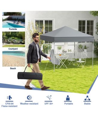 Patio 6.6 x 6.6ft Outdoor Pop-up Canopy Tent UPF 50+ Portable Sun Shelter