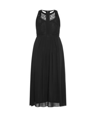Plus Size Panelled Bodice Maxi Dress