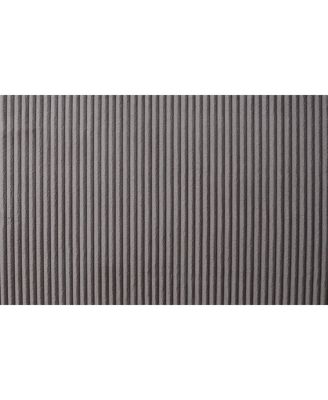 54"W Brown Corduroy Convertible Sleeper Loveseat