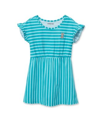 Girls Short Sleeve Gathered Waist Tunic Top