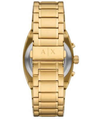 Men's Quartz Chronograph Gold Stainless Steel Watch, 40mm