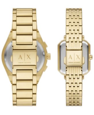 Men's Sync Quartz Chronograph Gold Stainless Steel Watch, 42mm