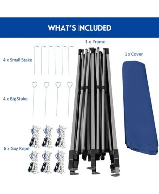 10'x20' Pop up Canopy Tent Folding Heavy Duty Sun Shelter Adjustable W/Bag