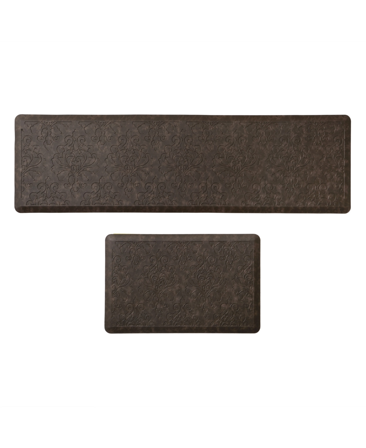 Chef Gear Marni Fatigue-resistant 2-pc. Kitchen Mat Set In Brown