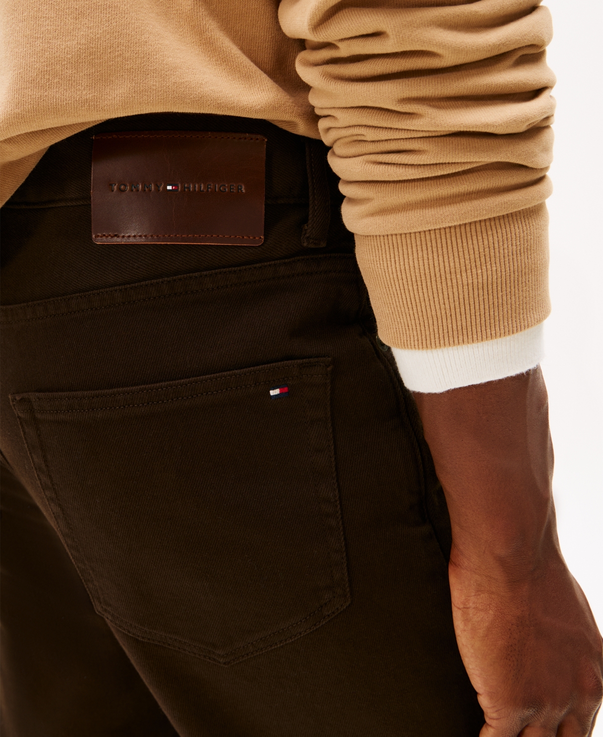 Tommy Hilfiger Men's Straight-Fit Denton Garment Dyed Denim Pants