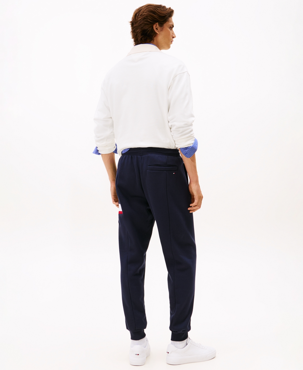 Tommy Hilfiger Signature Stripe Sweatpant In Blue