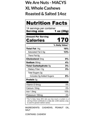 Holiday Jumbo Cashews Gift Box, 14 oz
