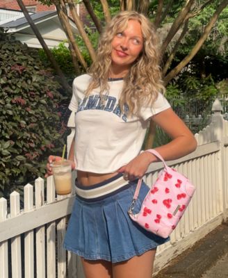 Juniors' Sporty Crewneck T-Shirt