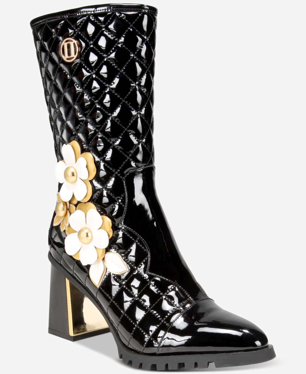 Things Ii Come Women's Gio Luxurious Quilted Dress Booties In Black