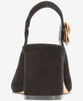 Women's Leza Luxurious Slingback Block-Heel Ballet Pumps