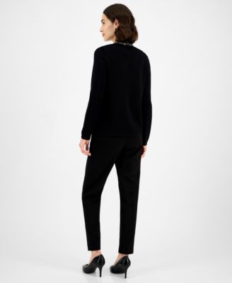 Women's Rhinestone-Trim Cardigan