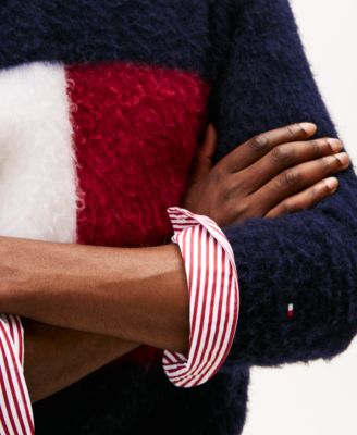 Men's Wool-Blend Colorblocked Alpaca Sweater