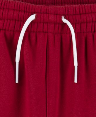 Big Boys Colorblocked Logo Pull-On Fleece Shorts