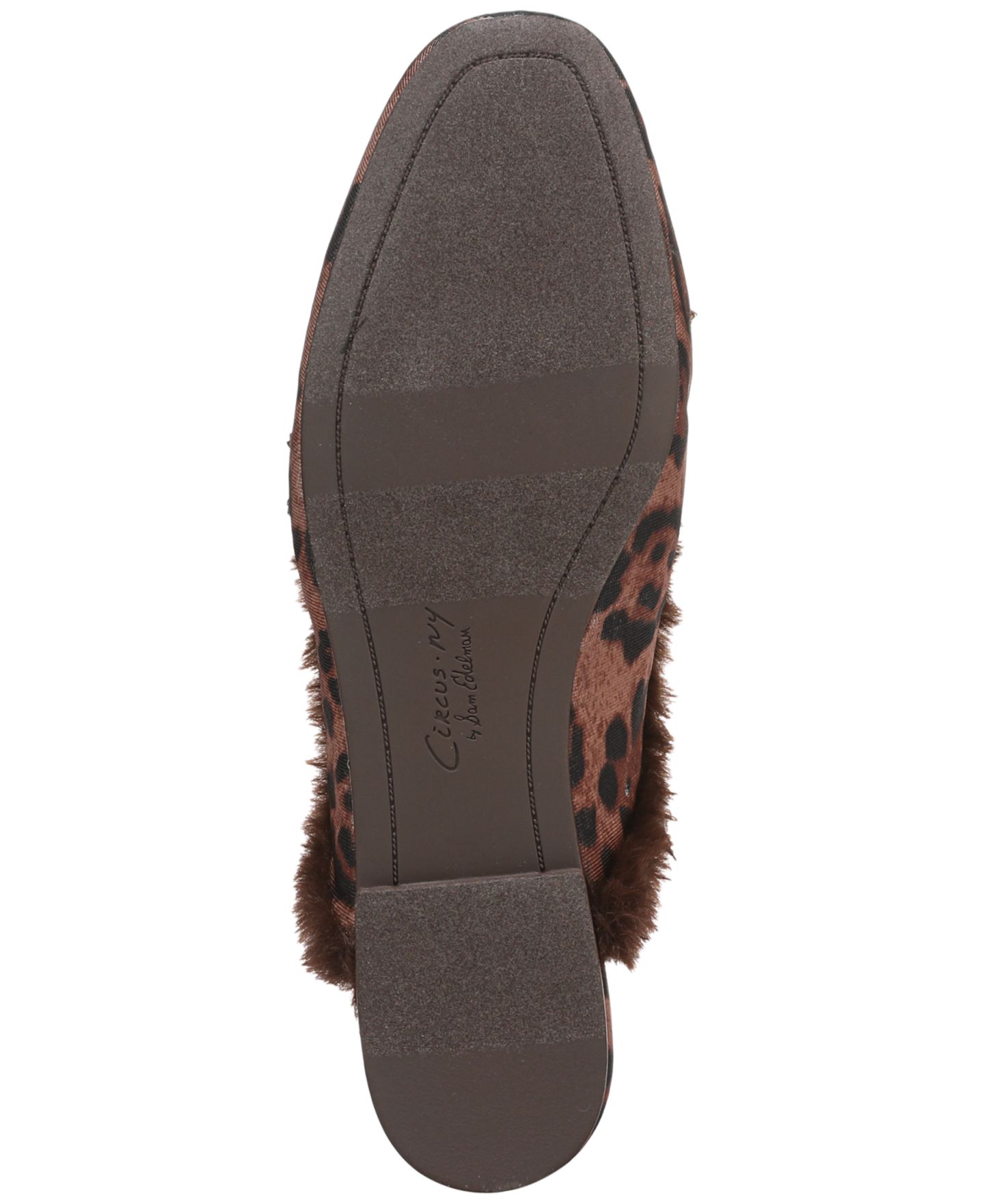 Женские сабо Circus NY by Sam Edelman Tillie Embellished Cozy Faux-Shearling Slip-On, цвет: Коньячный / Чёрный леопардовый разноцветный — фото 5