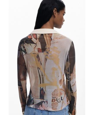 Women's Chiffon cuff T-shirt