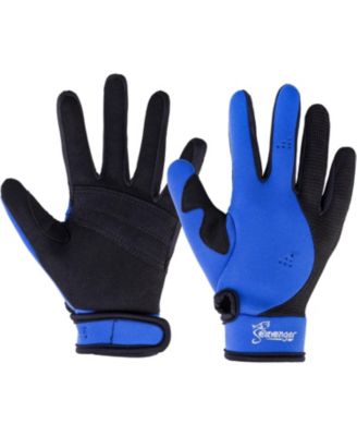 Abyss 1.5mm Mesh Reef Water Sports Gloves with Amara Leather Palm - Yellow / XS
