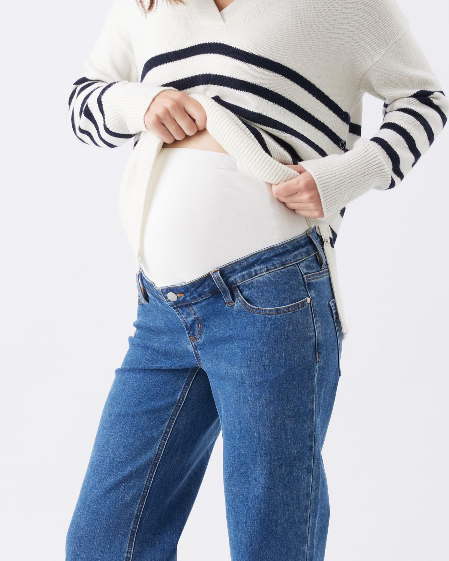 Женские джинсы Ripe Maternity Maternity Ripe Miller Over Bump Jean, цвет: Насыщенный синий — фото 2